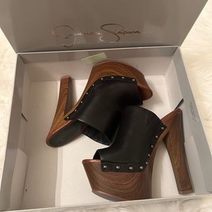 Black, Jessica Simpson profile platform heels, size 8